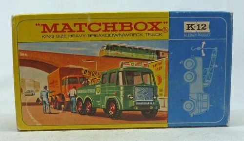 Lesney Matchbox King Size K-12 Foden BP Breakdown Truck ORIGINAL Empty Box