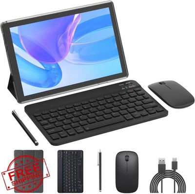 ATOZEE Black 10 Inch Android Tablet w/ Keyboard