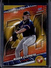 2025 Topps Pristine Roger Clemens Perseverance Gold Refractor #/50 Red Sox