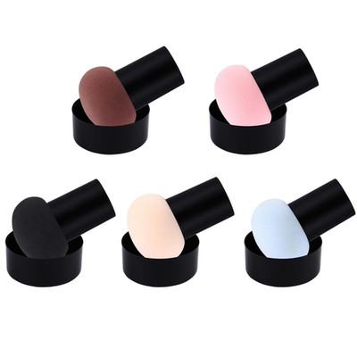 Mushroom Head Powder Puff 5 Pcs Set for Wet and Dry Makeup Application Soft Mini