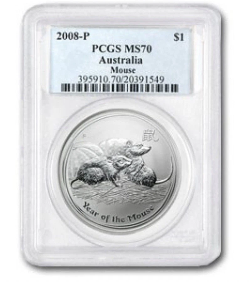 2008年 オーストラリア 1ドル 銀貨 ネズミ 2008 Australian Lunar Silver Bullion Coins for sale | eBay