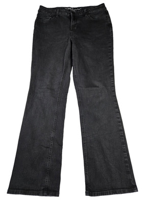 M Jeans by Maurices Black Jeans Womens Size 14 Regular Mid Rise Bootcut Cowgirl