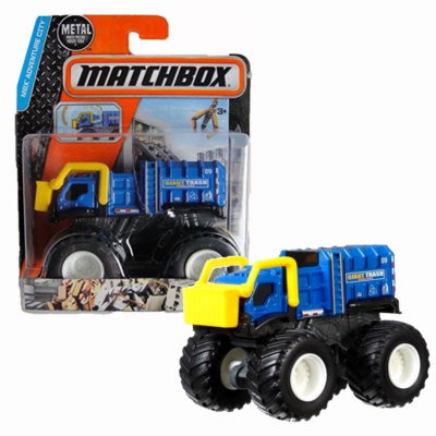 2015 Matchbox MBX Adventure City Series Trash & Bash Dustcart Garbage Truck Toy