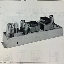 1956 David Bogen Amp D0110 Service Wire Schematic Repair Manual Sam’s Photofact