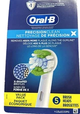 Oral-B Precision Clean X-Filament Replacement Brush Heads - 5ct
