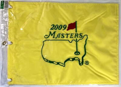 2009 Masters golf Flag Augusta national embroidered logo pin flag pga