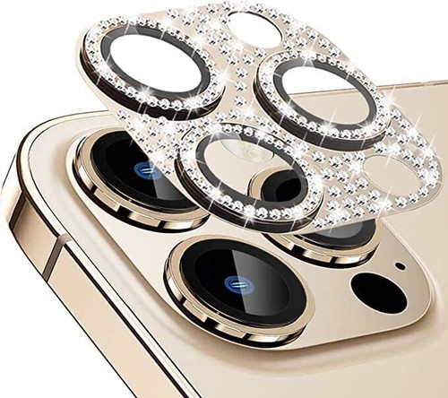 Bling Diamond Camera Protector Fr iPhone 15 14 Pro Max 13 Glass Metal Lens Cover - Picture 23 of 28