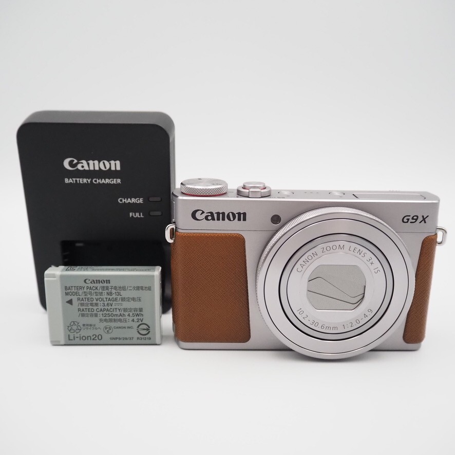 【こちゃん】キャノン パワーショットG9X Mint] Canon PowerShot G9X Digital Comapct Camera Silver w/Charger
