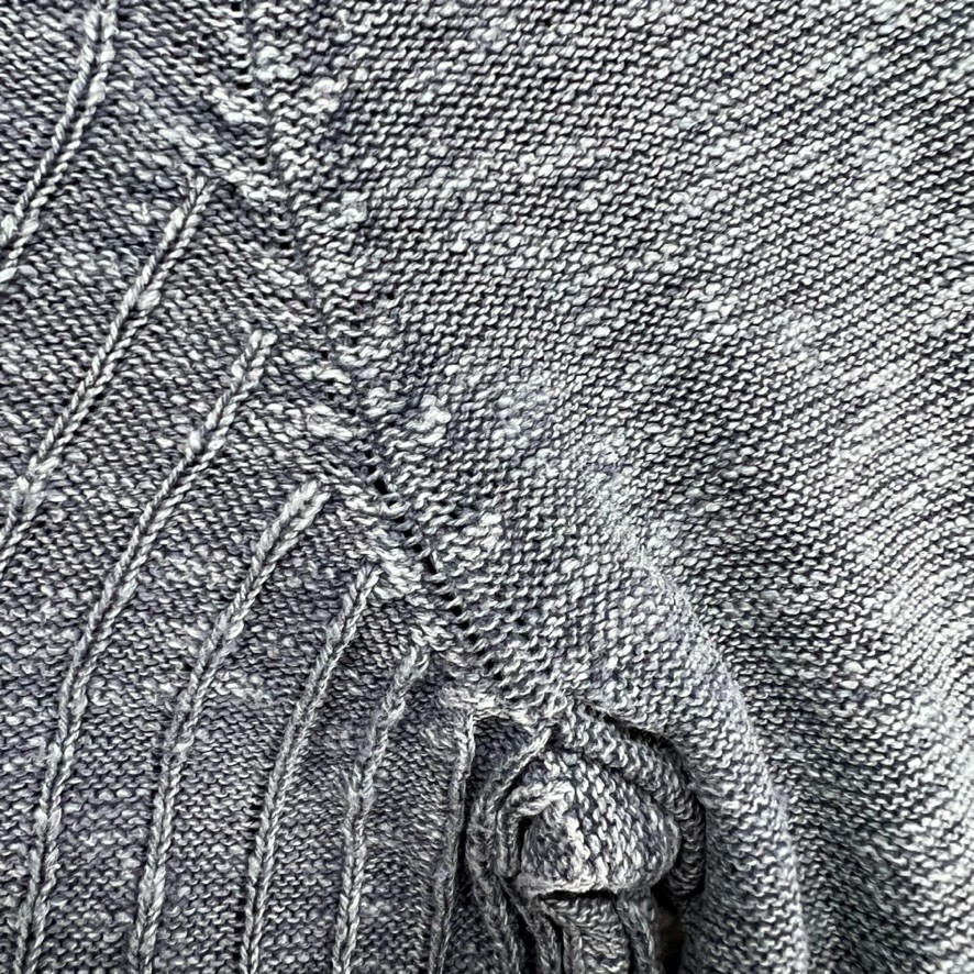 Carbon 2 Cobalt Sweater Mens Small Knit Textured Cotton Pullover Faded