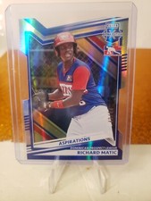 2022 Panini Elite Extra Edition Richard Matic SP/94 blue aspirations die cut DPL