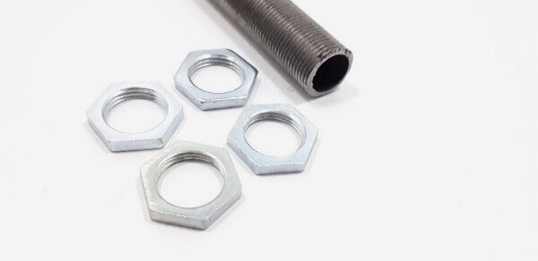 M13 Threaded rod  500mm long 1mm fine pitch with 4 nuts