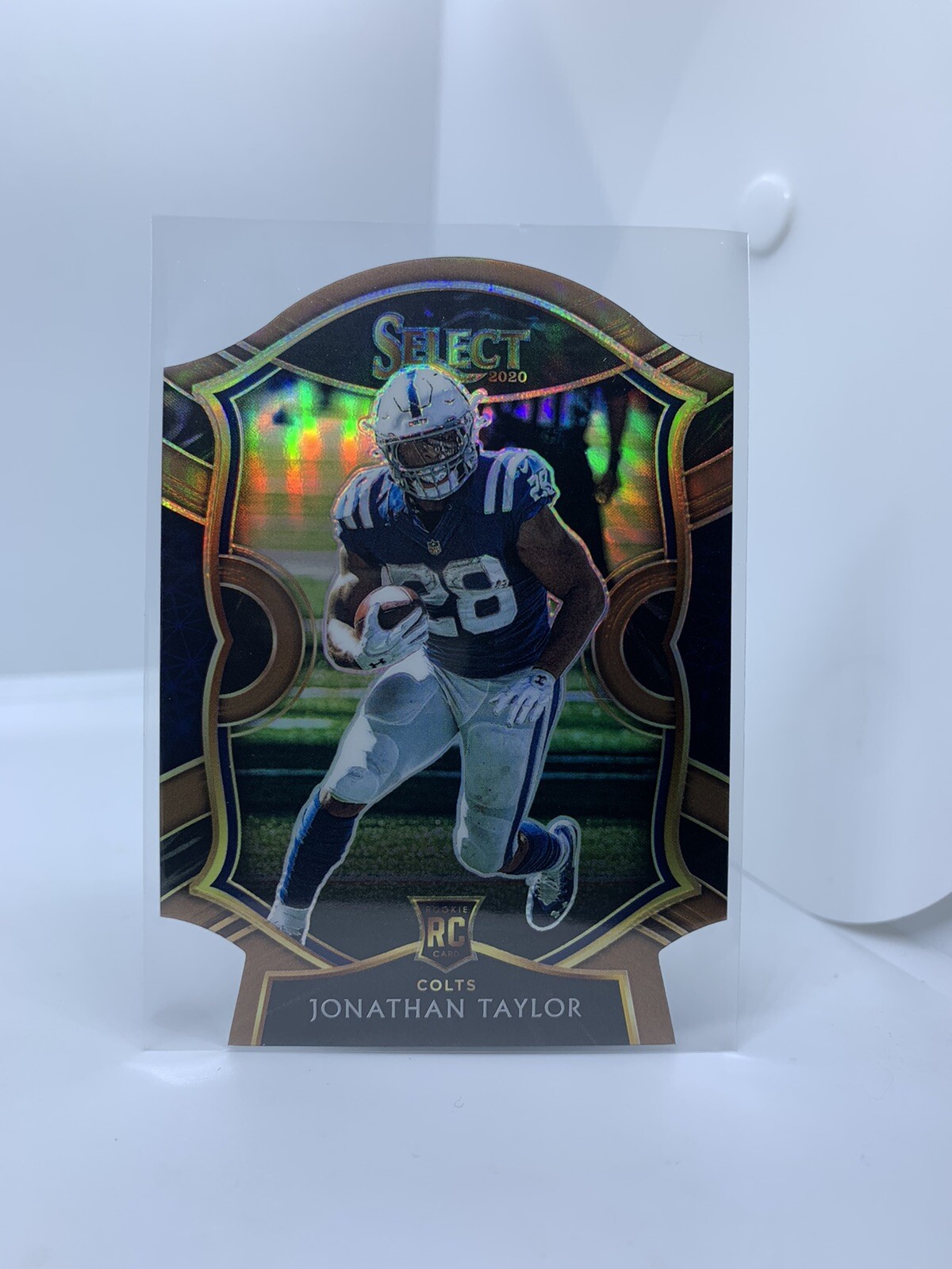 Jonathan Taylor 2020 Select Concourse 307/355 Copper Die Cut Prizm Colts RC #53