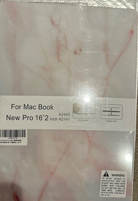 MacBook New Pro 16 2 Inch Marble Hard Shell Case A2485 A2141 w Keyboard Cover