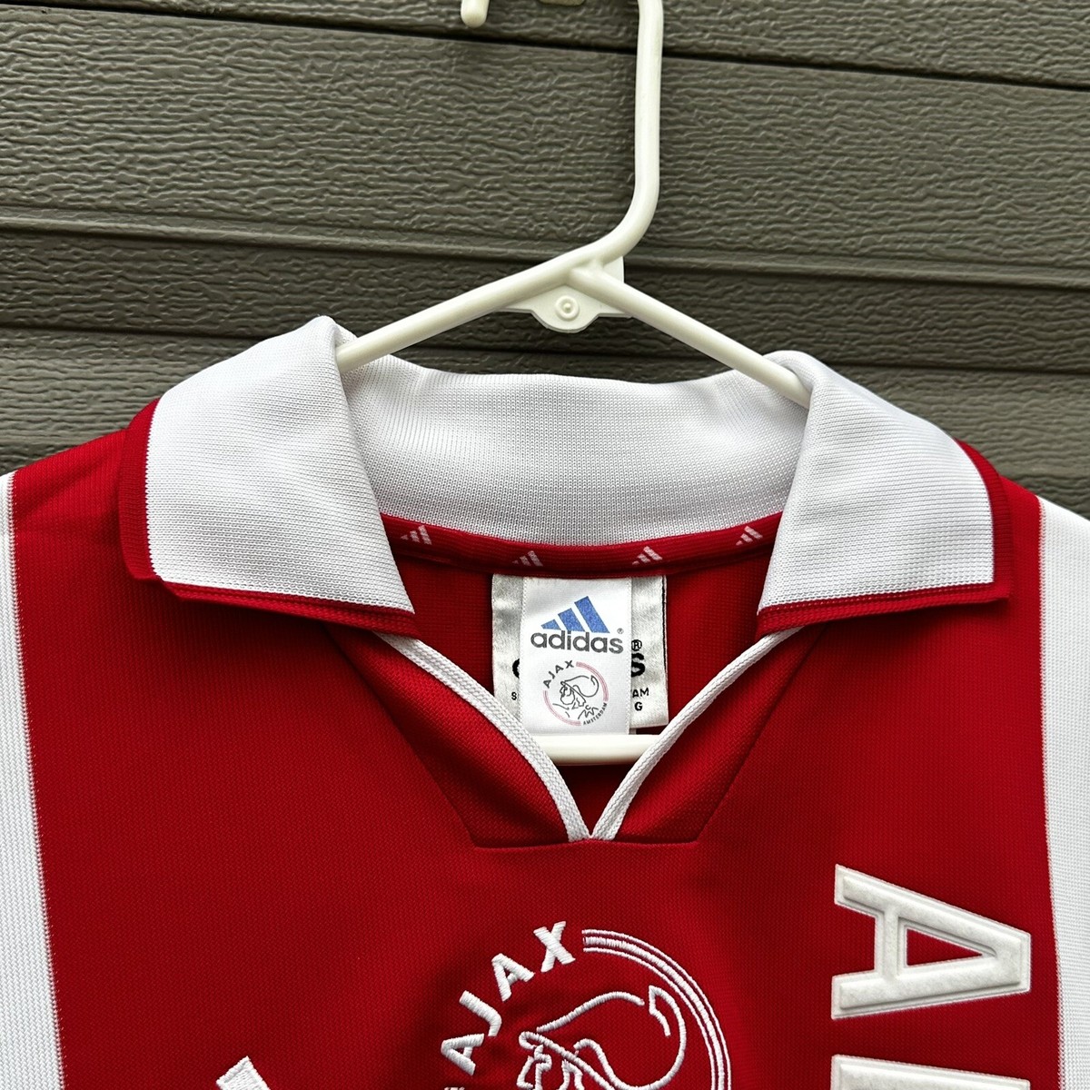 Ajax アヤックス 2000 2001 ホーム XL Ajax 2000 - 2001 Home football Adidas shirt #5 Chivu size