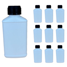 10x 250 ml Kunststoffflaschen HDPE Plastikflaschen Leerflaschen m. Schraubdeckel