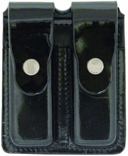 DUTYMAN 8531 DOUBLE MAG POUCH CLARINO BLACK NICKLE SNAP  Glock 20,21