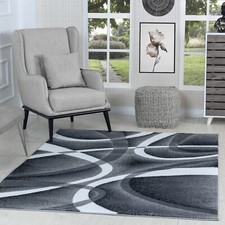 Modern Red and Turquoise Area Rug 5x7
