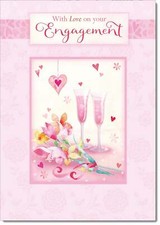 Doodlecards Engagement Card Flower Bouquet