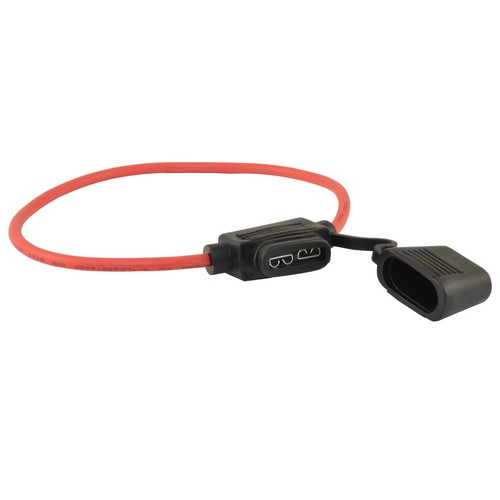 ATC Fuse Holder 12 Gauge Copper Red Waterproof with Cover Package of 10 - Picture 3 of 5