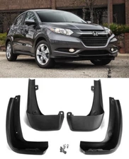 4 Pieces Front Rear Rock Splash Guards Mud Flaps Set Fit 16-18 Honda HR-V Vezel