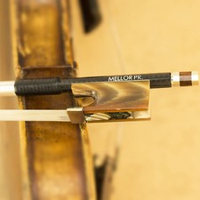 Diamond Carbon Fiber Violin Bow Beautiful Oxhorn Frog Great Balance MELLOR P3
