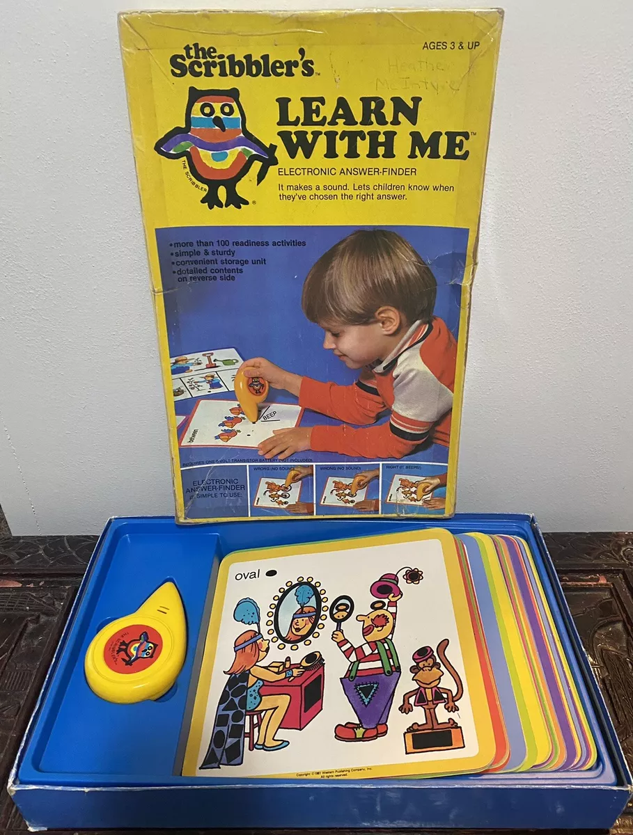 The Scribblers Learn With Me 1981 Antique Learning Game eBay