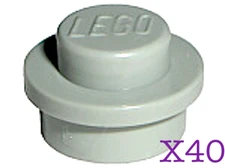 Lego 1x1 Plate Round Dots Mosaic You Choose Colors and Qty Trans Colors also NEW