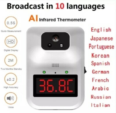 NEW K3 Plus AI Infrared Digital Thermometer Non-contact Forehead Body Adult Temp