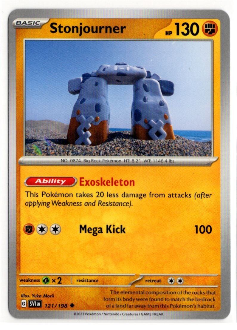 Pokemon Scarlet Violet Base SV1 121/198 Stonjourner