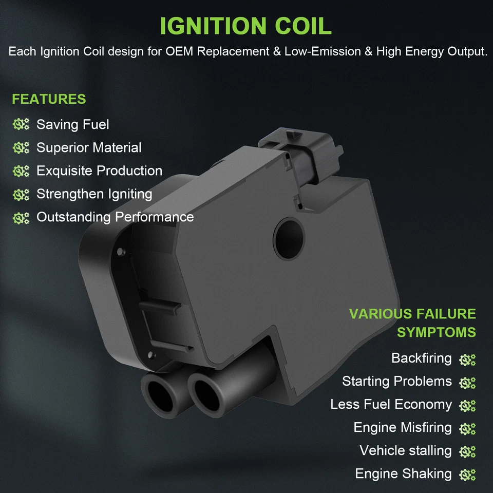 6 For 2003 2004 2005 Mercedes-Benz ML350 3.7L V6 Ignition Coil - Image 3 of 4