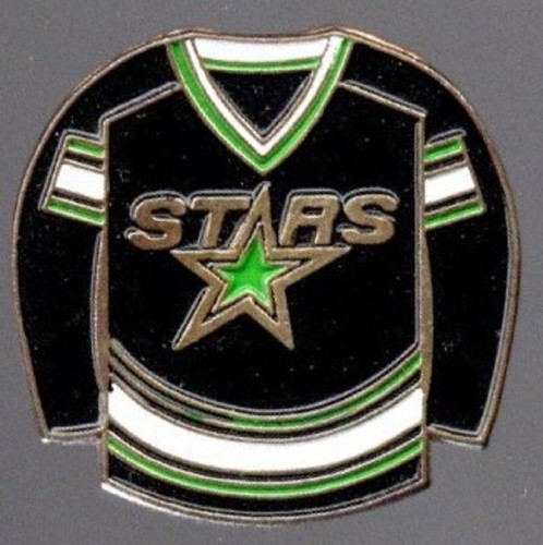 Dallas Stars North Stars NHL Black Hockey Jersey Lapel Hat Pin - 第 1/1 張圖片
