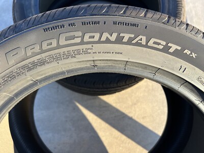 Set of TWO BRAND NEW 285/40R19 Continental ProContact RX T1 Tesla