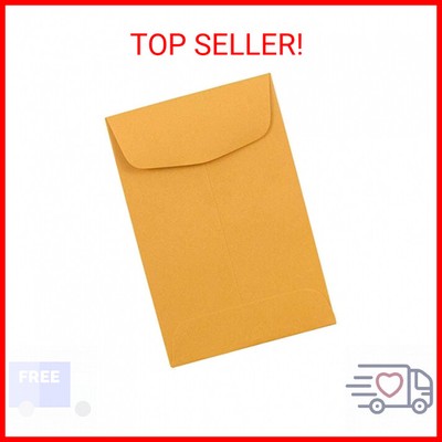 JAM PAPER #4 Coin Business Commercial Envelopes - 3 x 4 1/2 - Brown Kraft Manila