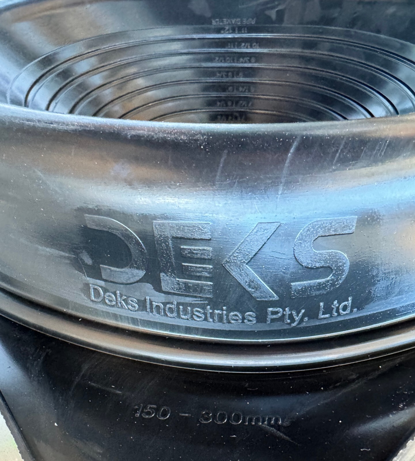 DEKTITE PREMIUM #7 BLACK EPDM METAL ROOF PIPE FLASHING SQUARE OD PIPE 6"-12"