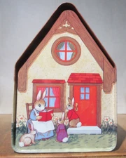 Vintage Easter Bunny Collector Tin Bay Island Coffee Company MN