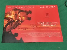 The Ghost and the Darkness Michael Douglas val kilner Mini quad poster original