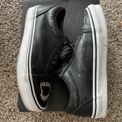 VANS Old Skool Fangs Black Leather Halloween Shoes Womens VANS Old Skool Fangs Black Leather Halloween Shoes Womens