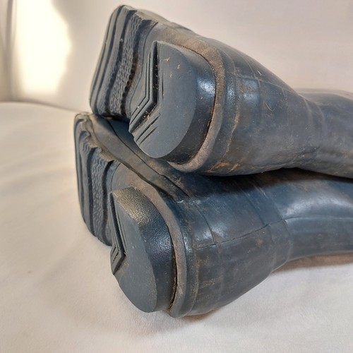 Hunter Original Navy Adjustable Welly Boot Size UK 4 Wellington Rain Boot - Picture 10 of 12