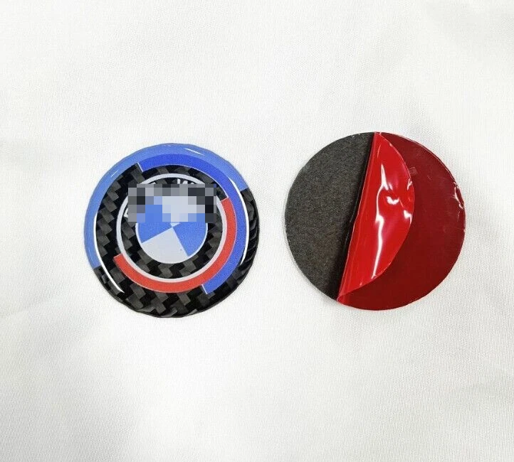 for BMW M 2 3 5 7 Series X5 X6 X3 45mm Carbon Fiber Multimedia Control Cover - Image 3 of 4