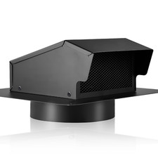 8in Removable Roof Vents Cap Roof Exhaust Soffit Air Vent With Damper