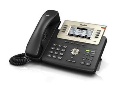 1 New Yealink SIP-T27P VOIP POE Executive 6 line LCD IP Phone  (no Power Supply)