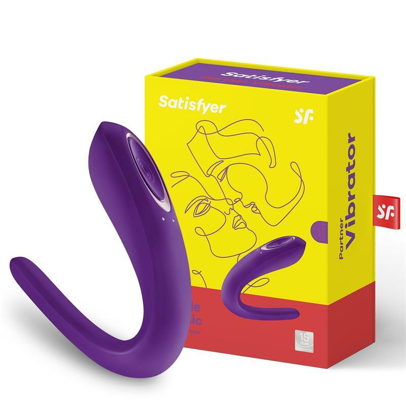 Vibrador Satisfyer Partner Púrpura Para Parejas Juego Erótico 10 Funciones