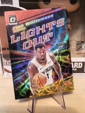 2023-24 Zion Williamson Donruss Optic SP*62/99*Lights Out Asia Red Gold Prizm#11