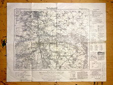 Landkarte DEUTSCHES REICH 389 HALLE SAALE SÜD MERSEBURG LEIPZIG 1930 1:100000 