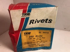TRW 661741 Service Line 3/16" Large Button Head Plated Steel Rivet & Mandrel 250