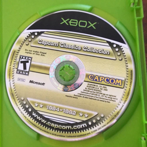 Capcom Classics Collection:Vol.1 (Microsoft Xbox, 2005, T) Disc, Manual & Case! - Picture 5 of 6