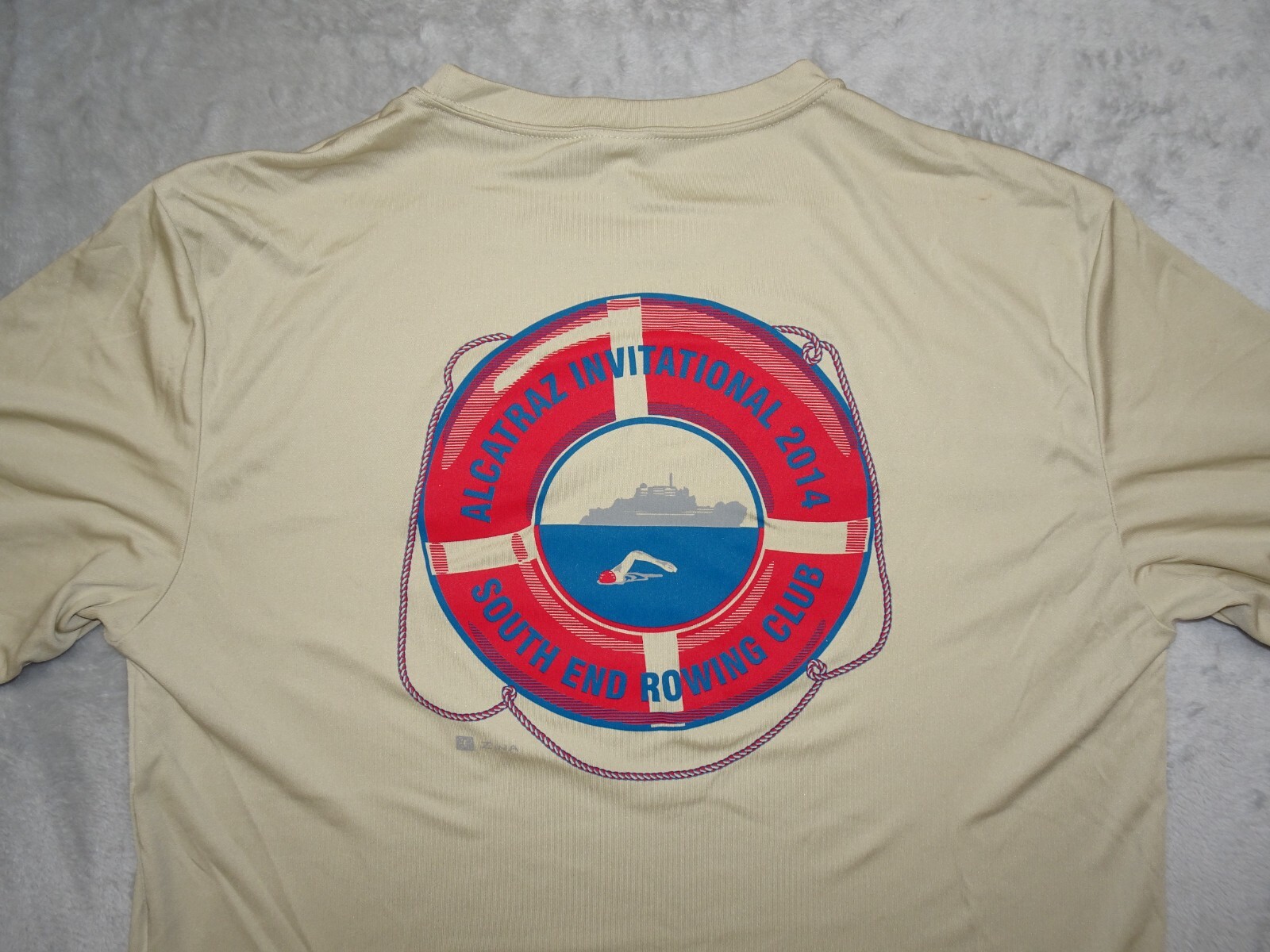 FILA T shirt nuoto Alcatraz Invitational 2014 South End club canottaggio beige medio