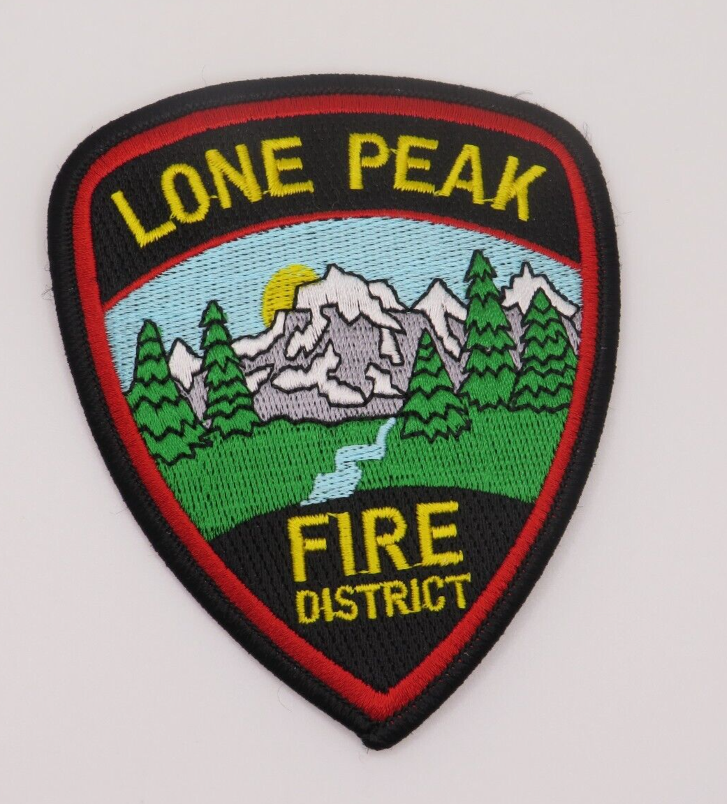 Lone Peak Utah Fire  District Dept Hat  Patch