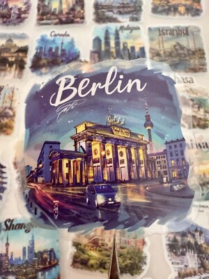 Stickerbomb 50x Urlaub Städte Reisen Länder Wahrzeichen Aufkleber Sticker