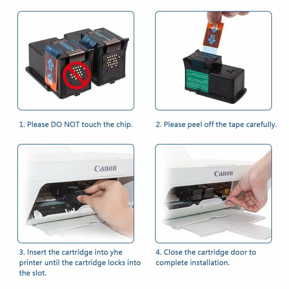 X Max 250 2010 Kit Inchiostro Compatibile Canon PG-245XL CL-246XL, Per Stampanti PIXMA Serie MX, MG, TR Cartuccia Canon 545 Xl - Foto 5